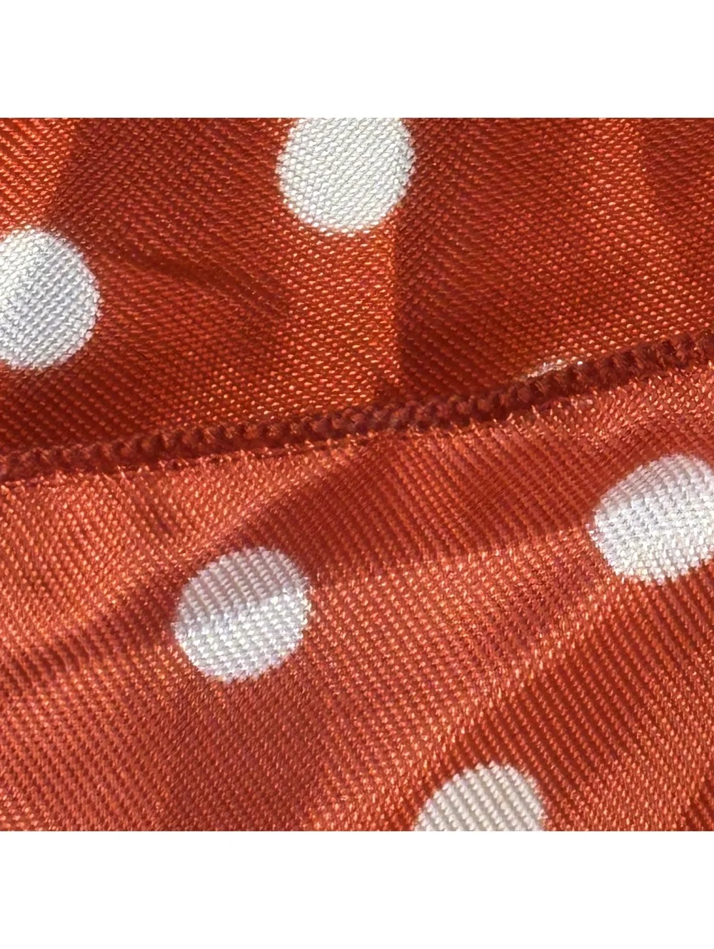 Polka Dot Red and White Square Scarf
